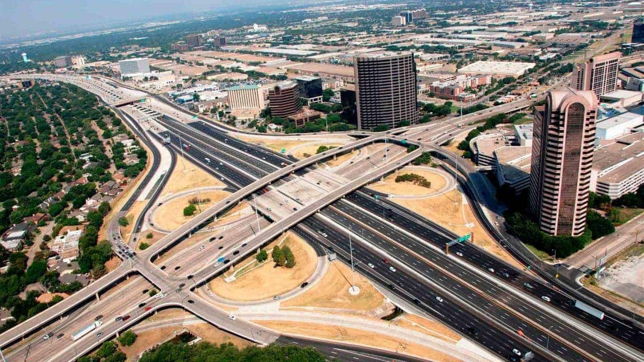 LBJ highway in Texas the United States