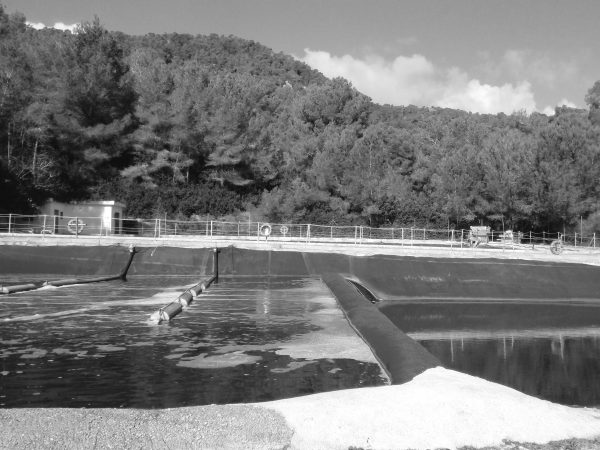 Wastewater treatment plant in Cala Sant Vicent