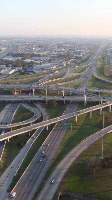 Autopista LBJ en Dallas, Texas, EEUU