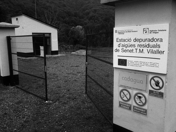 Estación de depuración de aguas residuales en Senet