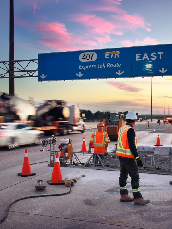 407-ETR-highway-in-Toronto-Canada-works