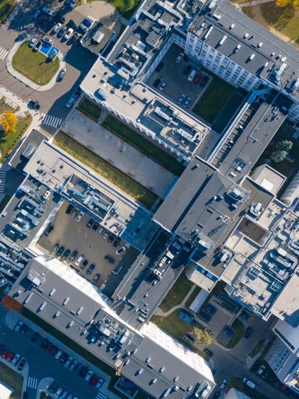 urban infrastructures aerial photo