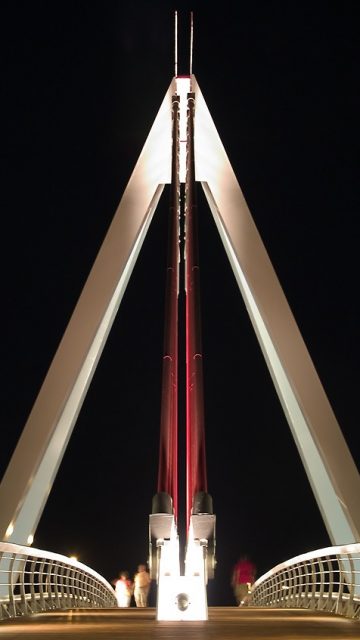 Suspension bridge in Las Rozas, Madrid