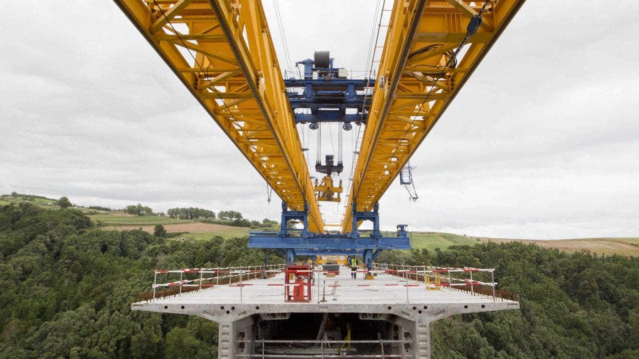 tecpresa postesado en viaductos de dovelas prefabricadas Scut Azores
