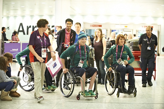 Paralympic Arrivals