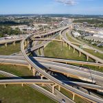 vista aérea de la autopista north tarrant express en Texas por Ferrovial