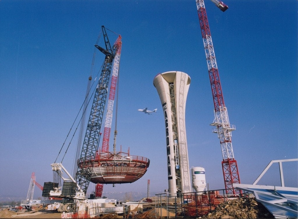 Torrre control Aeropuerto Barajas 1999 construccion