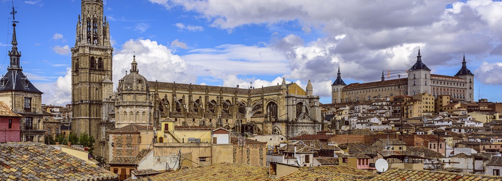 medieval cities toledo Cathedral and Alcazar