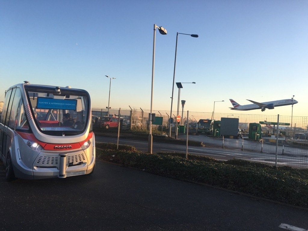 vehiculos autonomos bus aeropuerto de londres heathrow