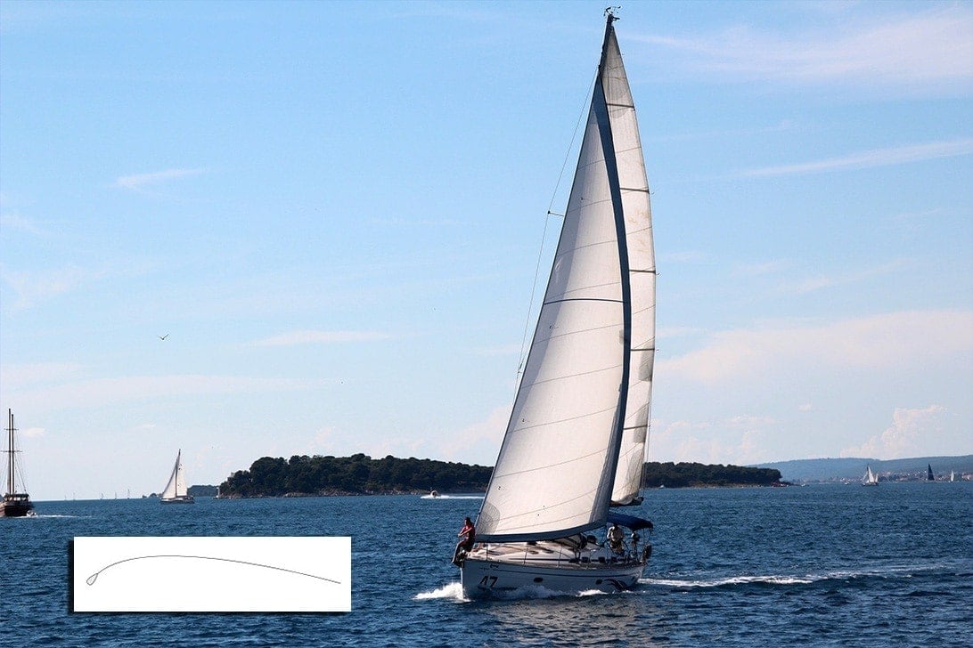 Biomimetic design sailboat sea