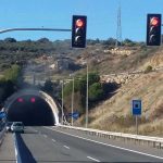 Señalización accidente túnel