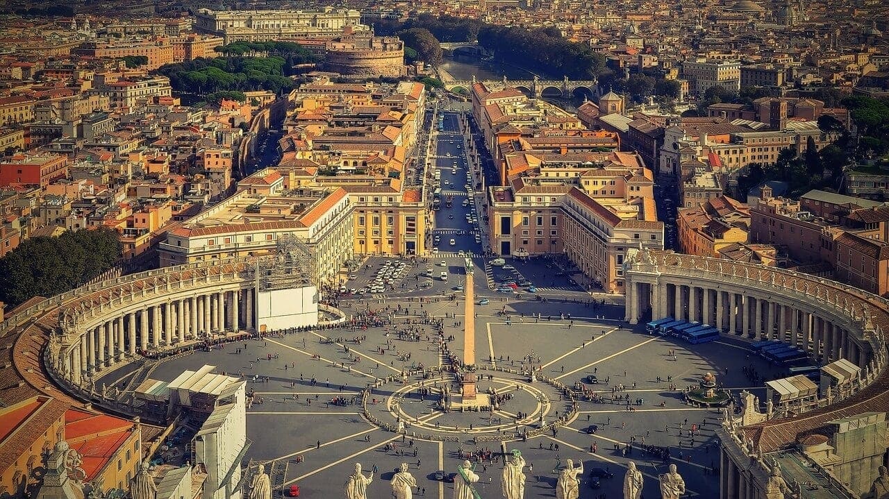 Imagen aérea del Estado del Vaticano