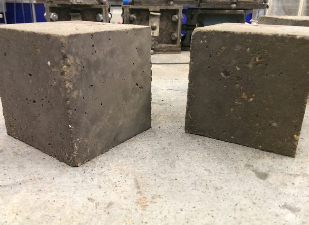 cemento con grafeno duro sostenible