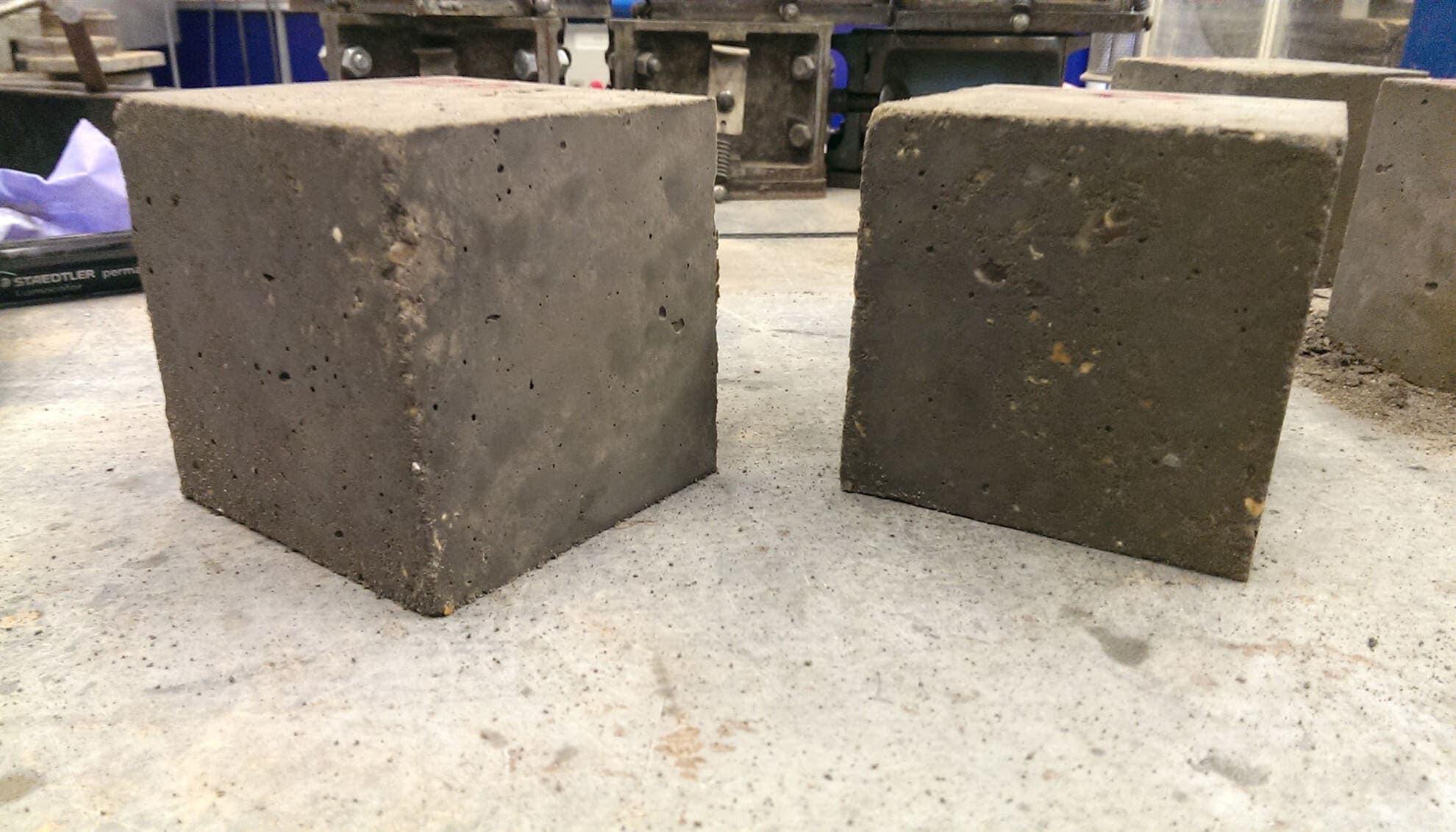cemento con grafeno duro sostenible