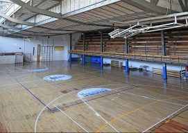 View from inside a Sports Centre