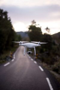 Drone over Road