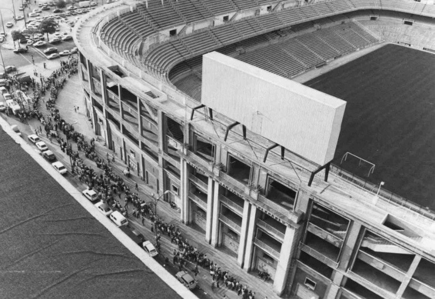 Estadio Santiago Bernabeu, año 1972