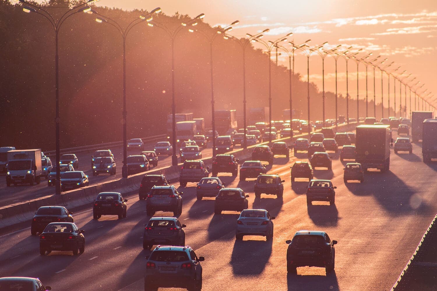 Tráfico en una autopista