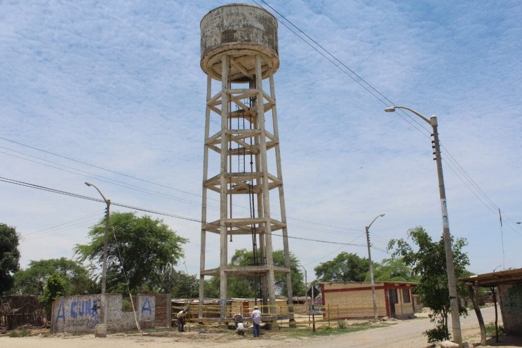 Image of the community water tank Cura Mori