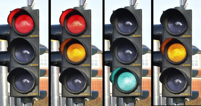 Image of 4 traffic lights