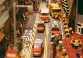 foto de una ciudad construida con Lego