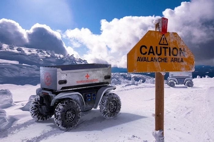 Vehículo autónomo en zonas de avalancha