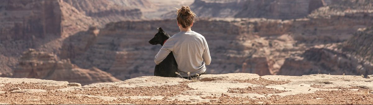 dog and girl