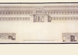 Plano a escala antiguo del Museo del Prado