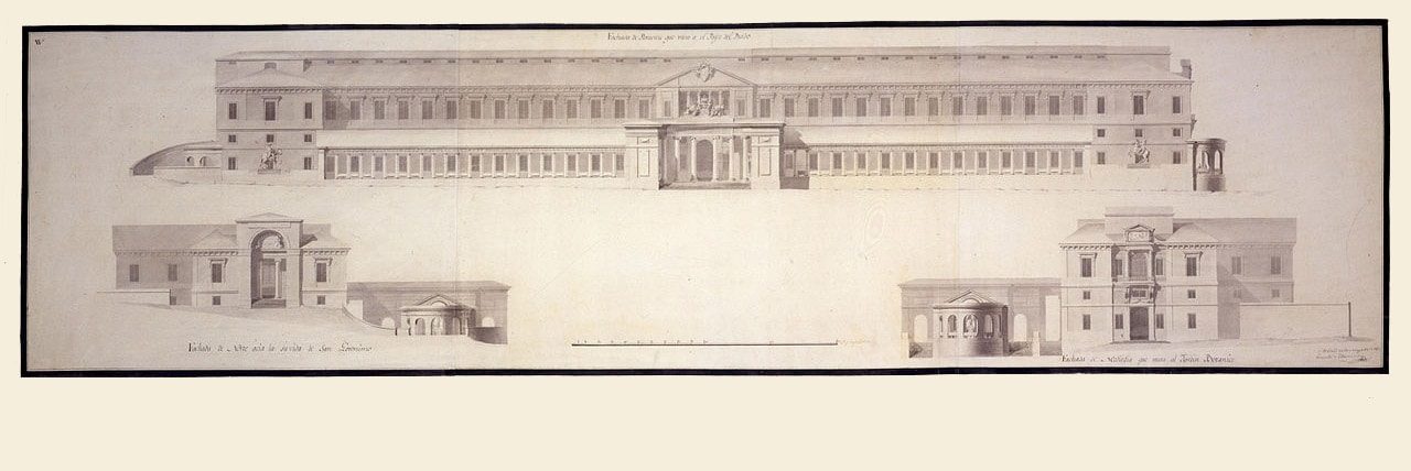 Plano a escala antiguo del Museo del Prado