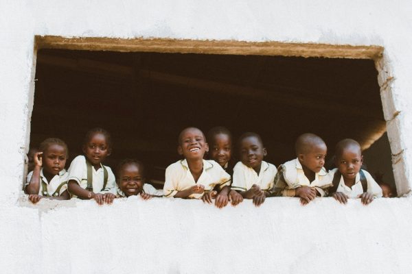 Niños en una escuela de Africa