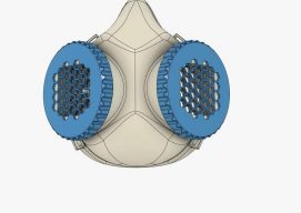 prototipo mascarilla 3d para covid 19