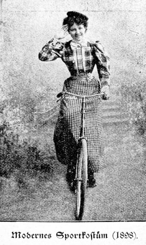 mujer ciclista 1898