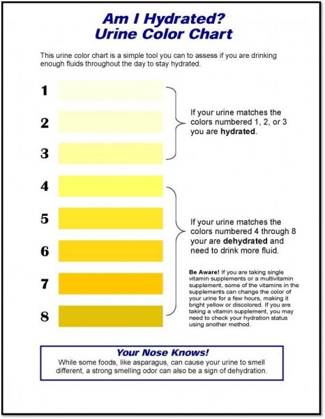 Dehydration health and safety poster