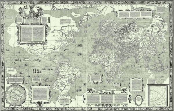 Mercator's 1569 world map.