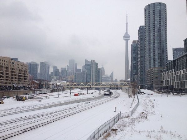 Nieve en Toronto