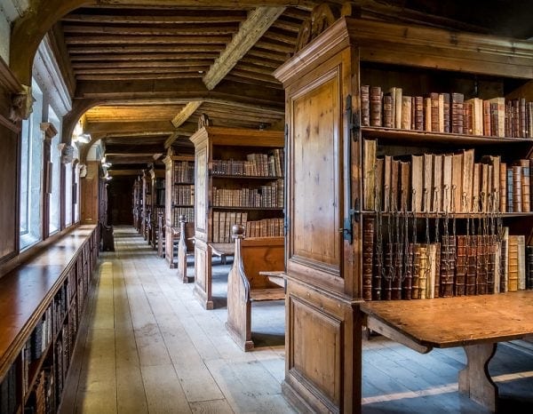 Biblioteca encadenada de la catedral de Wells