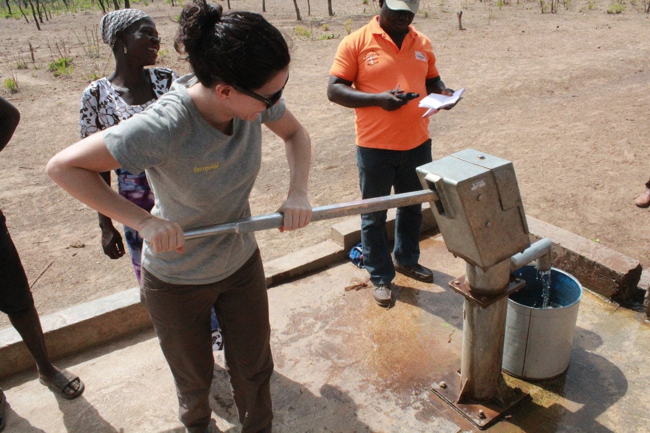 Obra de agua potable Ferrrovial