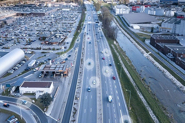 Autonomous vehicles on highway