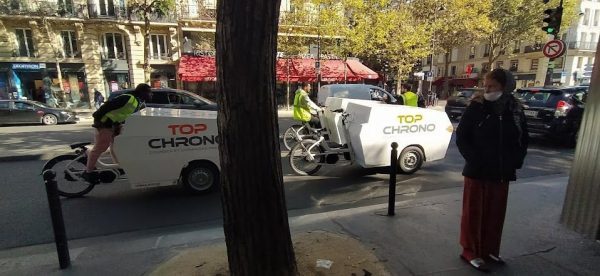 Parisian delivery bikes