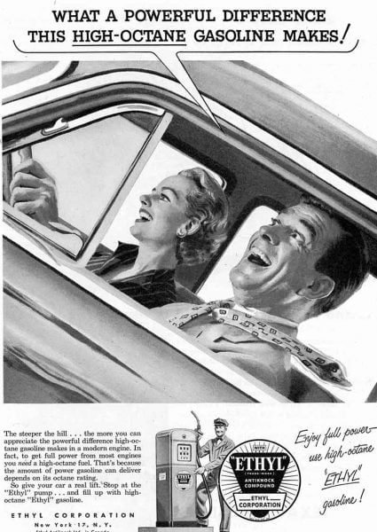 High-octane gasoline ads
