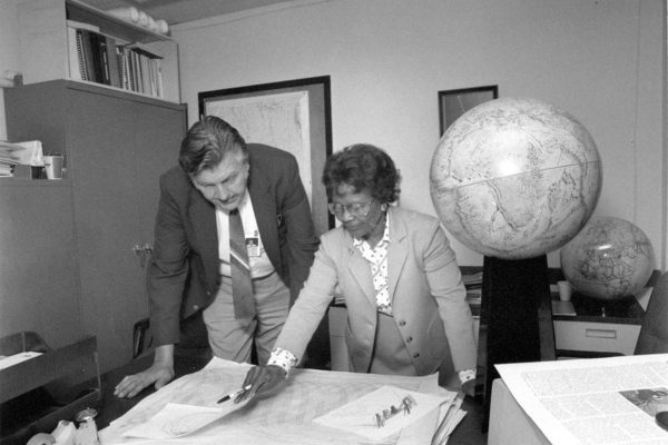 Gladys West at her job in 1985.