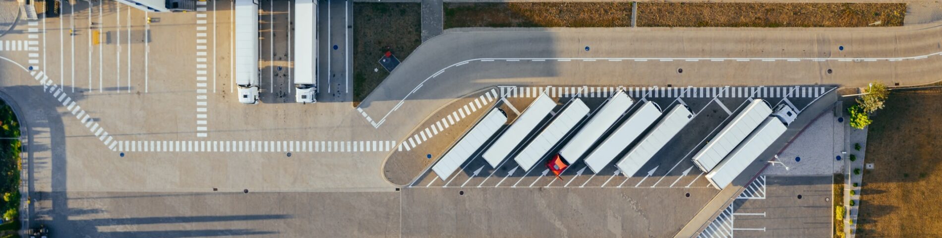 distribution center aerial view