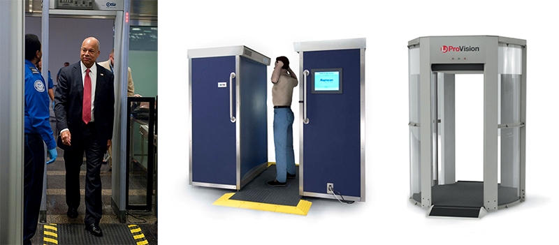 escaneres de seguridad en aeropuertos