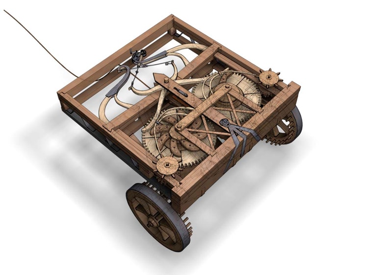 Digital representation of the self-propelled cart
