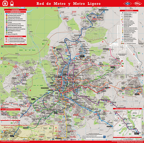 a new digital map of the Madrid Metro