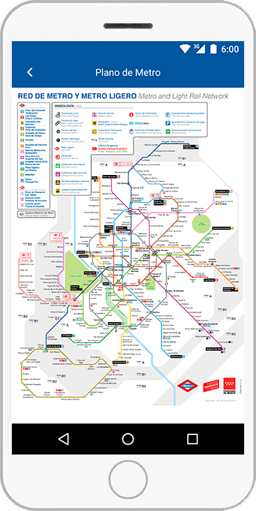 la App de Metro de Madrid