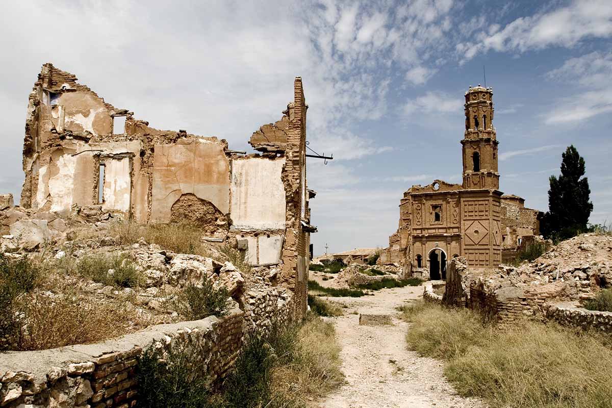 Remains of the church at Belchite