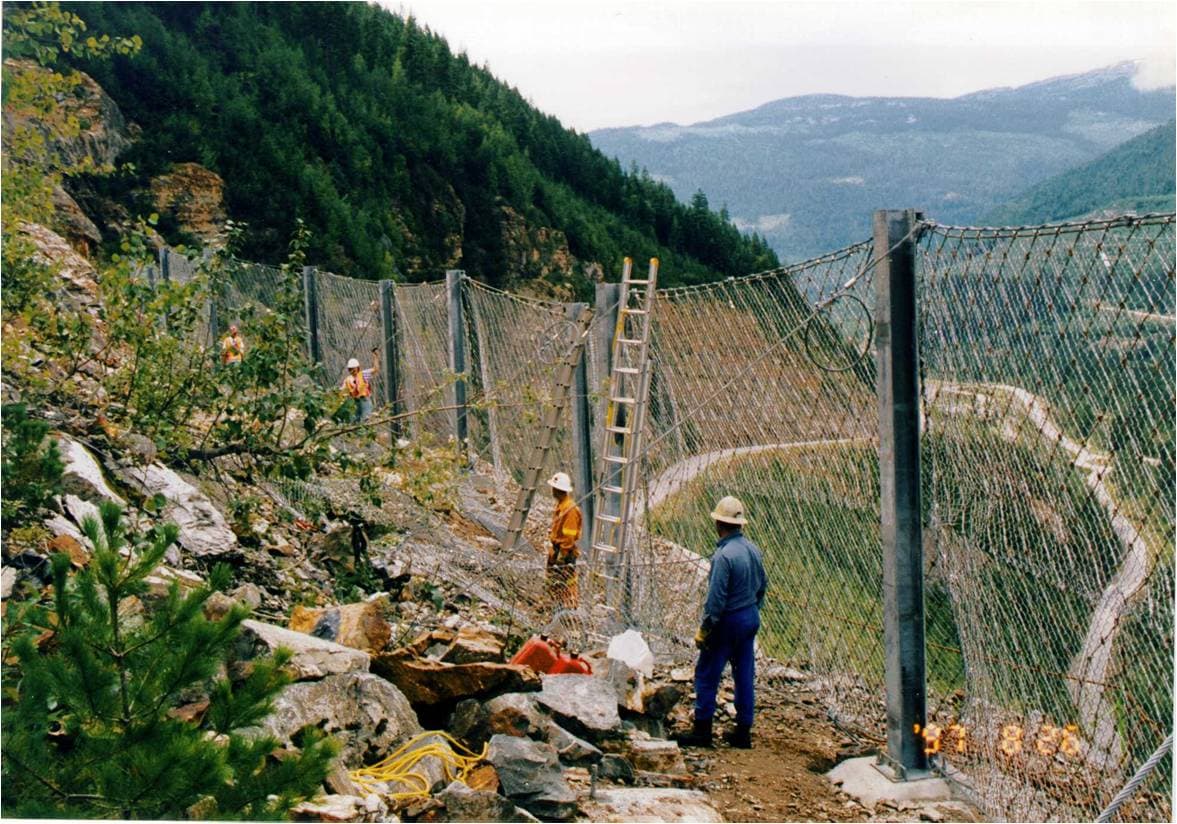 Nets that stop rocks