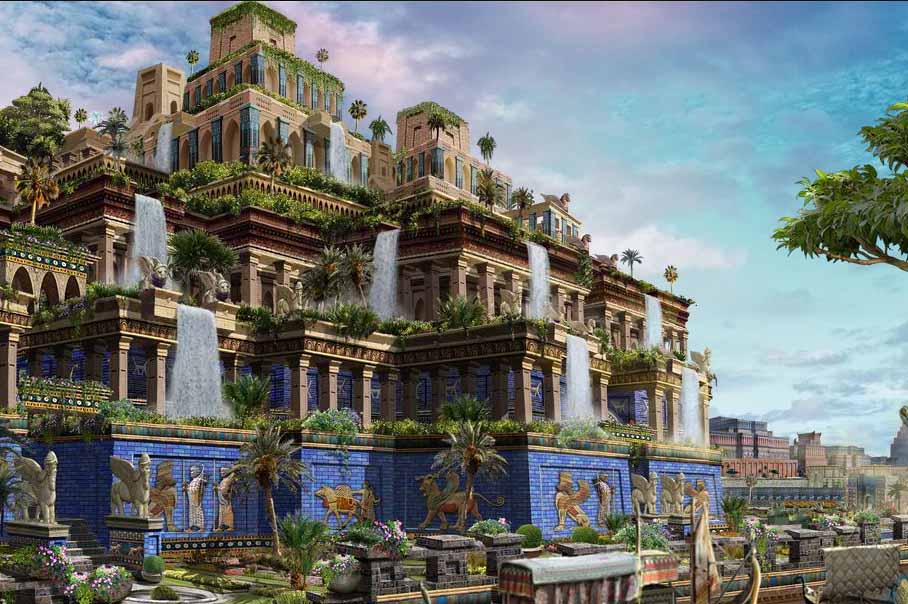 Representation of the Hanging Gardens of Babylon