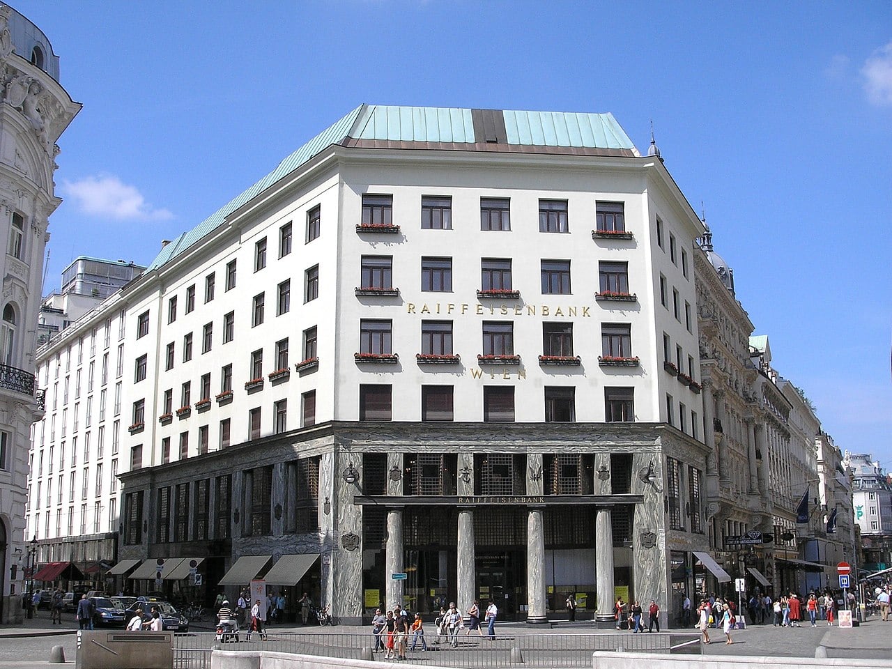 The Looshaus in Viena